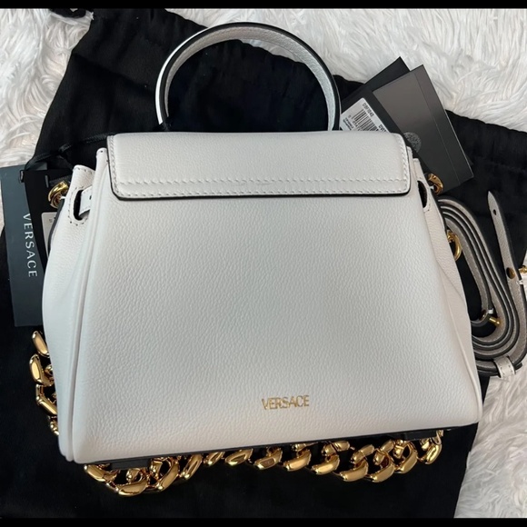 VERSACE LA MEDUSA SMALL HANDBAG WHITE - Picture 3 of 13